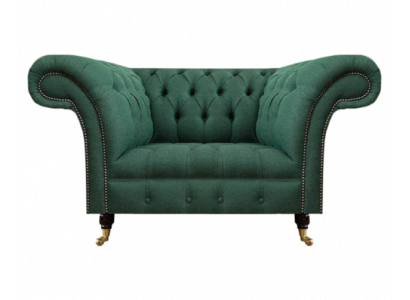 Wunnzëmmer Fotell Luxus Polstermöbel Gréng Polstersetzer Chesterfield Nei