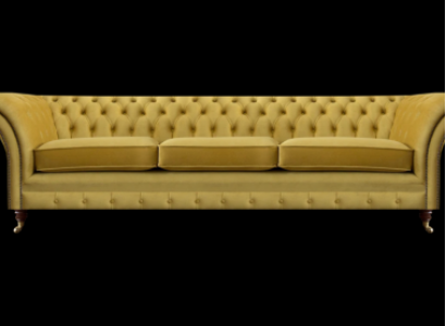 Wunnzëmmer Sofa Drësëtzer Couch Ariichtung Nei Chesterfield Sëtz Textil