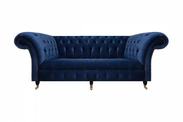 Chesterfield Textil Sofa Drësëtzer Couch Polstermébel Polstersëtz Ariichtung