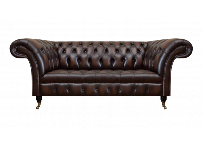 Chesterfield Dräisëtzer Sofa Couch Polstermöbel Ariichtung Wunnzëmmer Nei