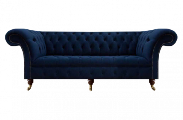 Design Arichtung Chesterfield Canapé Dräisëtzer Couch Wunnzëmmer Nei