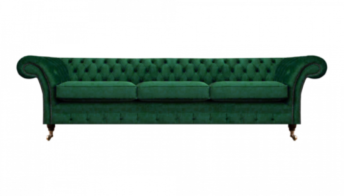 Polstermöbel Luxus Canapé Drësëtz Couch Chesterfield Wunnzëmmer Textil