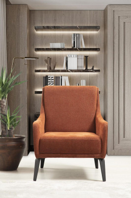 Grau-Orangen Couchgarnitur Luxus Wunnzëmmer Miwwelen 3-Sëtz Ecksofa