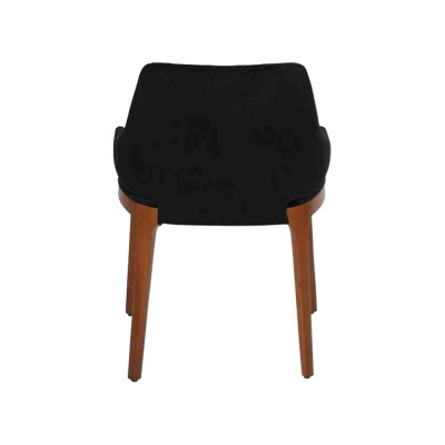 Modern schwaarz 6x Stull Luxus Holz Miwwel Stull Design Ariichtung Neien