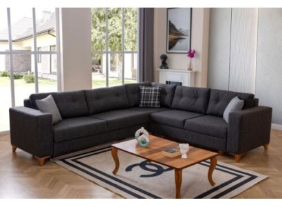 Grou Wohnzimmer L-Form Sofa Designer Stoffssofa Luxus Modern Couch