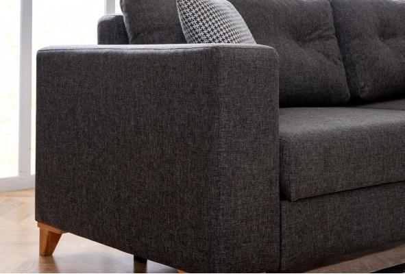 Grou Wohnzimmer L-Form Sofa Designer Stoffssofa Luxus Modern Couch