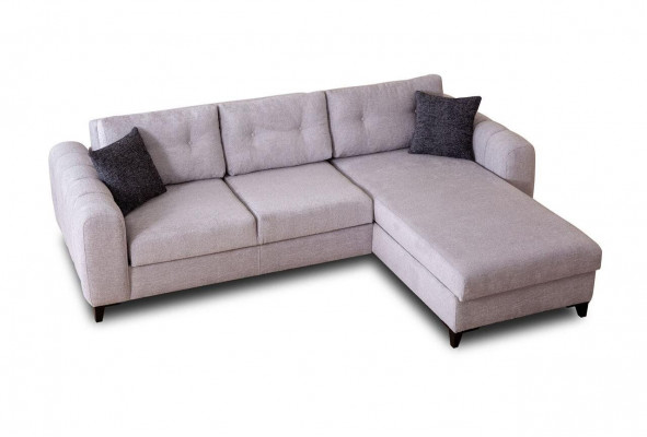 Wäisst Pouff Ecksofa Designer Sëtzmiwwelen Textil Wunnzëmmer Canapé Nei