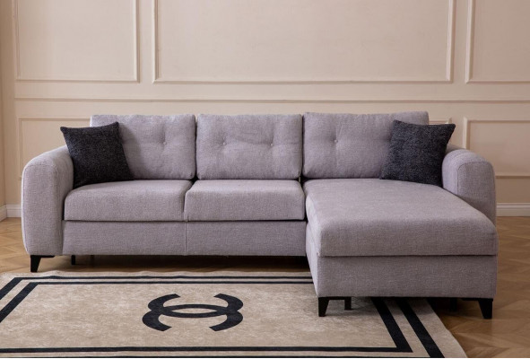 Wäisst Pouff Ecksofa Designer Sëtzmiwwelen Textil Wunnzëmmer Canapé Nei