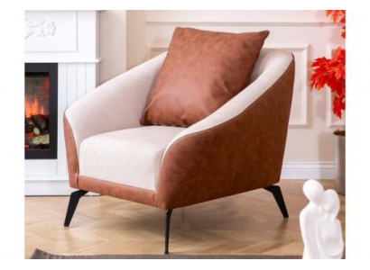 Luxuriéise Liederfauteuil Modernen 1-Sëtzer Fauteuil Wunnzëmmer Miwwelen