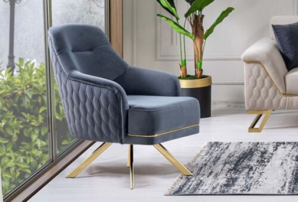 Bloen Eensëtzer Designer Miwwelstéck Edelstolssessel Wunnzëmmer Miwwelen