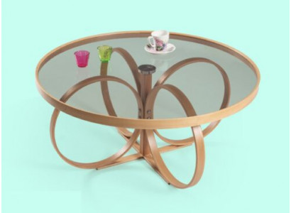 Héichwäertegen Ronnen Dësch Designer Ronndësch Wunnzëmmer Holz Miwwelen