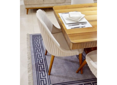 Wäissen Iesszëmmer 1er Stull Designer Kichenstull Modern Polstersäll