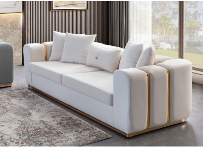 Wunnzëmmer Sofien Designer Edelstol Véiersëtzer Polsteren Modern Couchen