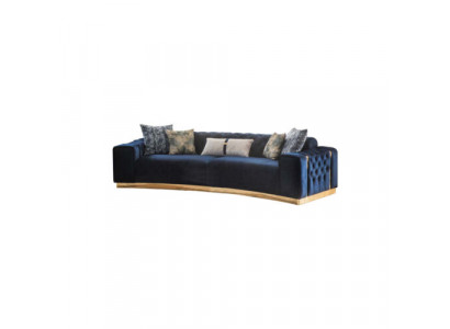 Luxuriéis 2x Chesterfield Sofen Eedel Miwwelen Designer Polster 4-Plazëger