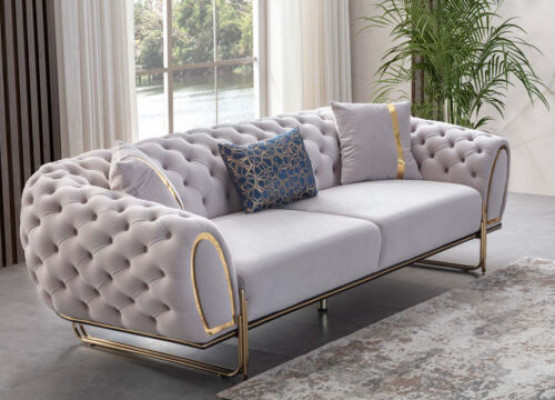 Luxuriéis 2x Chesterfield Sofas Designer Polster Couchen Modern Miwwelen