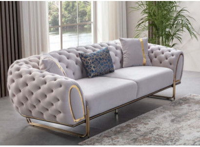 Luxuriéis 2x Chesterfield Sofas Designer Polster Couchen Modern Miwwelen