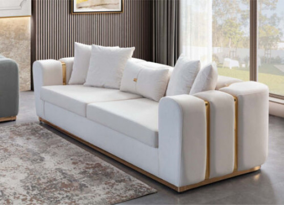 Exklusiv 4-Sëtz Designer Polster Sofas Luxus Wunnzëmmer Miwwelen