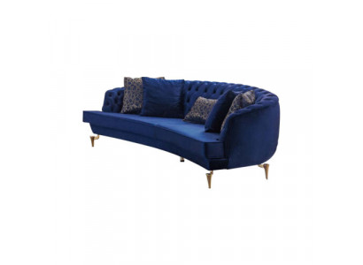 Hallerronne Chesterfield Bloen 4-Sëtzer Designer Polster Edel Couch Nei