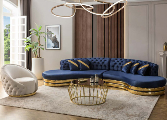 Chesterfield Ouerfauteuil Fauteuil Canapé Sofa Polster Sëtz Lounge Relax Nei