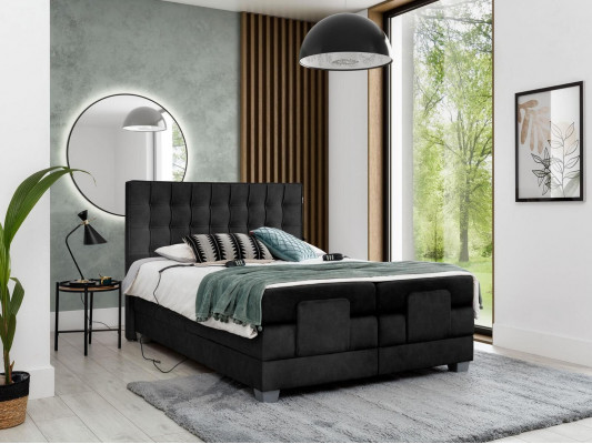 Boxspringbett Gepolstert Bett Gepolstert Miwwelen Luxus Bett Schlofzëmmer Modern Design Nei