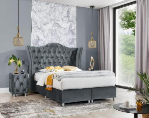 Designer Garnitur Schlofzëmmer Set Luxus Bett 2x Nuetsdësch Holz Komplett nei