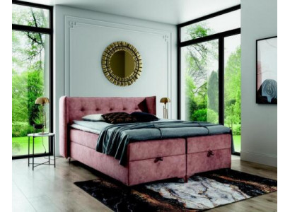 Schlofzëmmer Miwwelen Boxspringbett Bett 160x200cm Modernen Design Ariichtung
