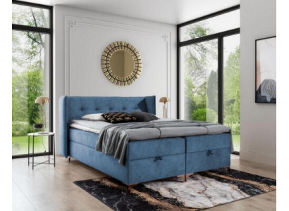 Moderne Schlofzëmmer Luxusbett Gepolstert Bett Ariichtung Design Polstermöbler