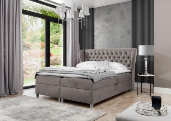 Chesterfield Boxspringbett Luxus Schlofkummer Ariichtung Modern Gepolstert Bett
