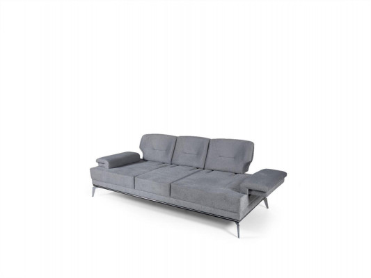 Schwaarz/Grau Sofagarnitur Gepolstert Couchen Designer Drësëtz Couch Set