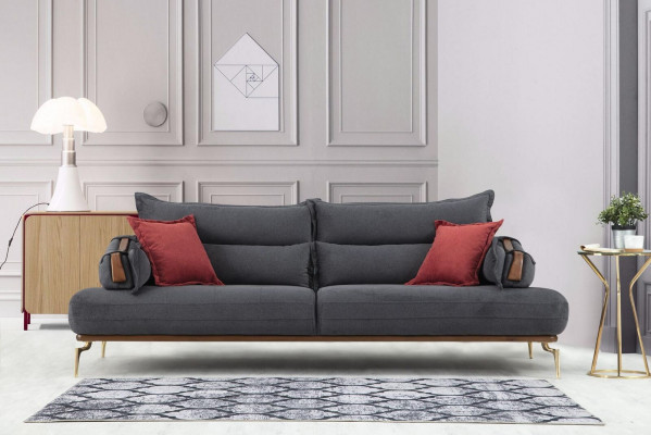 Designer Canapé-Set 3+3+1+1 Sëtz Perfekt Wunnzëmmer Set vun 4tlg nei