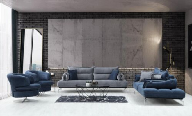 Stilvoll Sofagarnitur 3+3+1+1 Sëtzer Designer Wunnzëmmer Set vu 4 Deeler nei