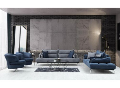 Stilvoll Sofagarnitur 3+3+1+1 Sëtzer Designer Wunnzëmmer Set vu 4 Deeler nei