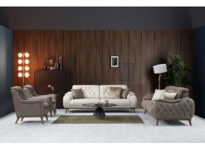 Designer Sofagarnitur 3+3+1+1 Sëtzer Wunnzëmmer Set Modern vun 4tlg nei