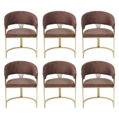 Set Braun Sesselen Komplett Design Modernen Set Nei 6x Still Stull Polster