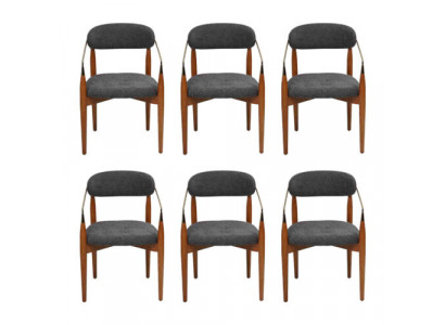 Luxus Iesszëmmerstull 6x Still mat Armleef Polster Ariichtung Modern Miwwelen