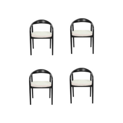 Stylvoll Edelstahl 4x Stillen Iesszëmmer Schwaarz Modern Stull Designer Metall