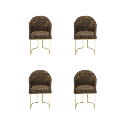 Modern Iesszëmmer Still Wunnzëmmer luxuriéis Méifaarweg 4x Still Metall neien