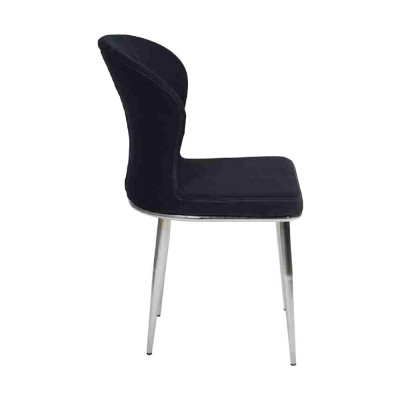 Gruppenset 4x Sesselen Design Stoff Polsterstill Esszëmmer Textil