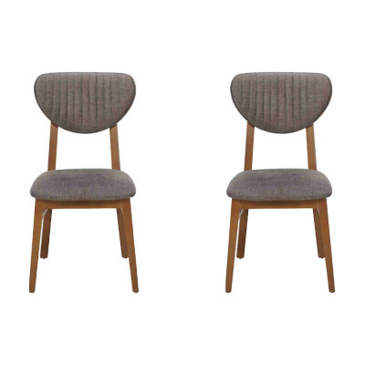 Moderne Stull Gro Polster 2x Stullen Lounge Holz Textil Holz Fauteuil Nei