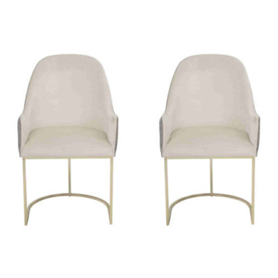 Polsterstull 2x Still Iesszëmmerstull Héichwäerteg Kichenstull Méifaarweg Modern