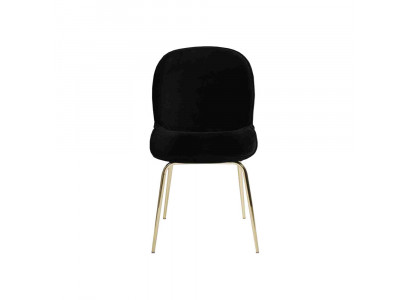 Schwaarze Këssen Fotell Designer Iesszëmmerstull Modern Kichenstullen
