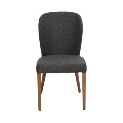 Groue Modernen Holzstull Polster Lehnstill Designer Eensëtzer Fotel