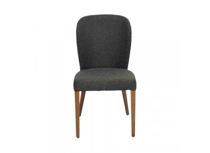 Groue Modernen Holzstull Polster Lehnstill Designer Eensëtzer Fotel