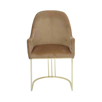 Gëllene Edelstolstull Moderne Polster Einsëtzer Designer 1x Lehnstull