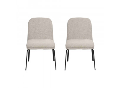 Modern wäisst Stullset Luxus Iesszëmmerstill Designer Miwwelen 2-Stéck.