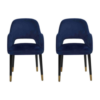 Exklusiv 2x Blo Modern Stull Kichemiwwelen Designer Holzgestell Miwwelen