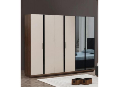 Kleederschaf Schlofzëmmerchaf Holzschaf Holz Beige Modern Grouss