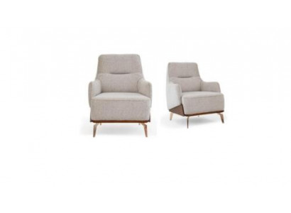 Fotell, Ouerfotell, Stofffotell, Stoff, Beige, Sesel, Eensitzer, Wunnzëmmer