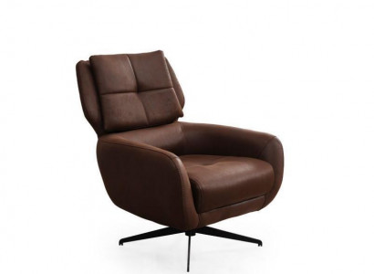 Wunnzëmmer Fauteuil Ouerfauteuil Stoffsessel Stoff Braun Seets 1-Seeter