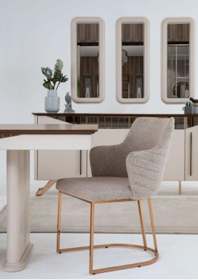 Stull Iesszëmmerstull Kichenstull Luxus Beige Modern Tresenstull